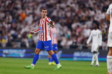 Antoine Griezmann, Club Atletico de Madrid ile Real Madrid (Maciej Rogowski / Ball Raw Images) arasında oynanan yarı final maçında görüldü.)