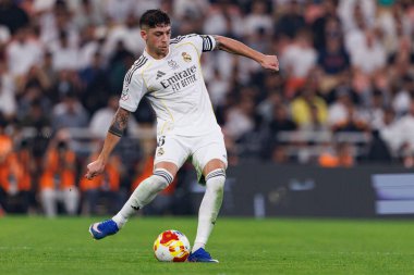 Federico Valverde, Atletico de Madrid ve Real Madrid (Maciej Rogowski / Ball Raw Images) arasında oynanan İspanya Süper Kupası yarı final maçında görüldü.)