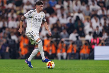 Federico Valverde, Atletico de Madrid ve Real Madrid (Maciej Rogowski / Ball Raw Images) arasında oynanan İspanya Süper Kupası yarı final maçında görüldü.)