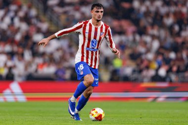 Marc Pubill, Club Atletico de Madrid ile Real Madrid arasında oynanan yarı final maçında görüldü (Maciej Rogowski / Ball Raw Images)