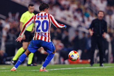 Giuliano Simeone, Atletico de Madrid ve Real Madrid (Maciej Rogowski / Ball Raw Images) arasında oynanan İspanya Süper Kupası yarı final maçında görüldü.)
