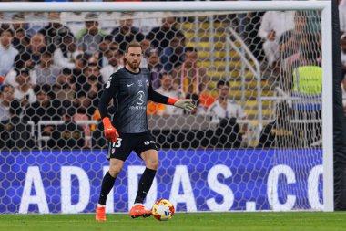 Jan Oblak, Atletico de Madrid ve Real Madrid (Maciej Rogowski / Ball Raw Images) arasında oynanan İspanya Süper Kupası yarı final maçında görüldü.)