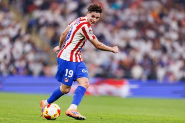 Julian Alvarez Atletico de Madrid ve Real Madrid (Maciej Rogowski / Ball Raw Images) arasında oynanan İspanya Süper Kupası yarı final maçında görüldü.)
