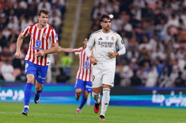 Alexander ve Raul Asencio, Atletico de Madrid ve Real Madrid (Maciej Rogowski / Ball Raw Images) arasında oynanan İspanya Süper Kupası yarı final maçında görüldü.)