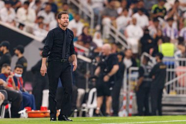 Diego Simeone, Atletico de Madrid ve Real Madrid (Maciej Rogowski / Ball Raw Images) arasında oynanan İspanya Süper Kupası yarı final maçında görüldü.)