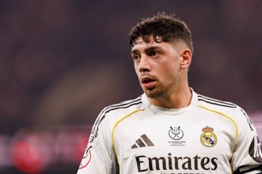 Federico Valverde, Atletico de Madrid ve Real Madrid (Maciej Rogowski / Ball Raw Images) arasında oynanan İspanya Süper Kupası yarı final maçında görüldü.)