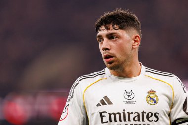 Federico Valverde, Atletico de Madrid ve Real Madrid (Maciej Rogowski / Ball Raw Images) arasında oynanan İspanya Süper Kupası yarı final maçında görüldü.)
