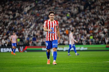 Julian Alvarez Atletico de Madrid ve Real Madrid (Maciej Rogowski / Ball Raw Images) arasında oynanan İspanya Süper Kupası yarı final maçında görüldü.)