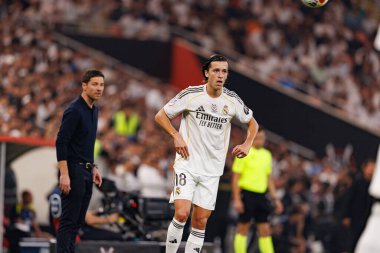 Alvaro Carreras, Atletico de Madrid ile Real Madrid (Maciej Rogowski / Ball Raw Images) arasında oynanan yarı final maçında görüldü.)