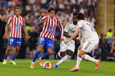 Giuliano Simeone, Atletico de Madrid ve Real Madrid (Maciej Rogowski / Ball Raw Images) arasında oynanan İspanya Süper Kupası yarı final maçında görüldü.)