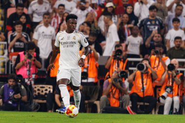 Vinicius Vini Junior Atletico de Madrid ile Real Madrid (Maciej Rogowski / Ball Raw Images) arasında oynanan yarı final maçında görüldü.)