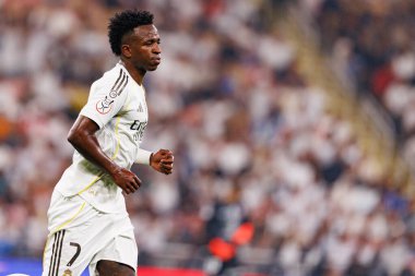 Vinicius Vini Junior Atletico de Madrid ile Real Madrid (Maciej Rogowski / Ball Raw Images) arasında oynanan yarı final maçında görüldü.)