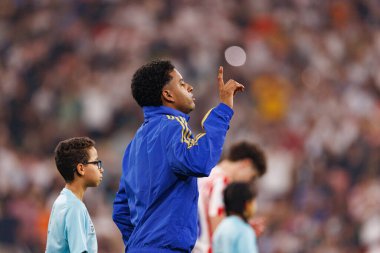 Atletico de Madrid ve Real Madrid (Maciej Rogowski / Ball Raw Images) arasında oynanan İspanya Süper Kupası yarı final maçında Rodrygo görüldü.)