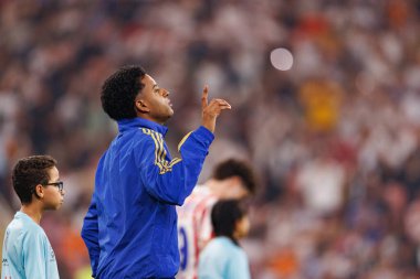 Atletico de Madrid ve Real Madrid (Maciej Rogowski / Ball Raw Images) arasında oynanan İspanya Süper Kupası yarı final maçında Rodrygo görüldü.)