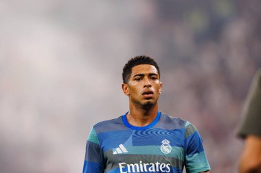 Jude Bellingham, Atletico de Madrid ve Real Madrid (Maciej Rogowski / Ball Raw Images) arasında oynanan İspanya Süper Kupası yarı final maçında görüldü.)