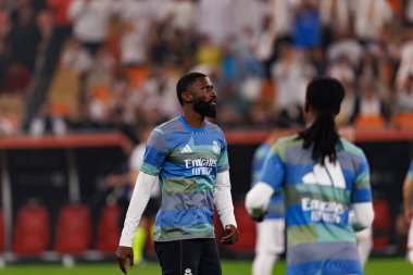 Antonio Rudiger Atletico de Madrid ve Real Madrid (Maciej Rogowski / Ball Raw Images) arasında oynanan yarı final maçında görüldü.)