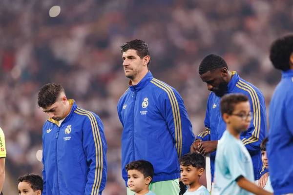 Thibaut Courtois (c) Atletico de Madrid ile Real Madrid (Maciej Rogowski / Ball Raw Images) arasında oynanan İspanyol Supercup yarı final maçında görüldü.)
