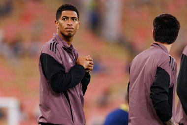 Jude Bellingham, Atletico de Madrid ve Real Madrid (Maciej Rogowski / Ball Raw Images) arasında oynanan İspanya Süper Kupası yarı final maçında görüldü.)