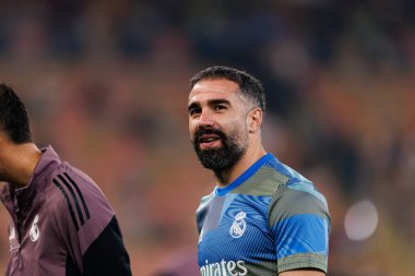 Dani Carvajal, Club Atletico de Madrid ile Real Madrid (Maciej Rogowski / Ball Raw Images) arasında oynanan yarı final maçında görüldü.)