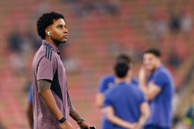 Atletico de Madrid ve Real Madrid (Maciej Rogowski / Ball Raw Images) arasında oynanan İspanya Süper Kupası yarı final maçında Rodrygo görüldü.)