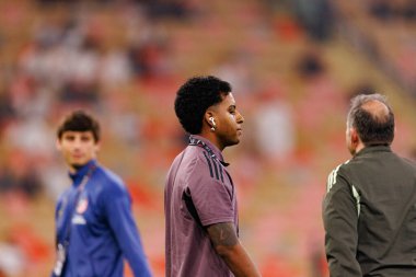 Atletico de Madrid ve Real Madrid (Maciej Rogowski / Ball Raw Images) arasında oynanan İspanya Süper Kupası yarı final maçında Rodrygo görüldü.)