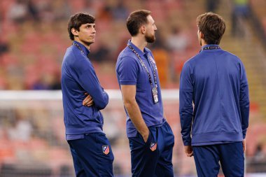 Robin Le Normand ve Jan Oblak Atletico de Madrid ile Real Madrid arasında oynanan yarı final maçında görüldü (Maciej Rogowski / Ball Raw Images)