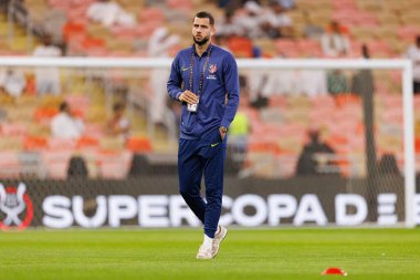 David Hancko Atletico de Madrid ve Real Madrid (Maciej Rogowski / Ball Raw Images) arasında oynanan İspanya Süper Kupası yarı final maçında görüldü.)