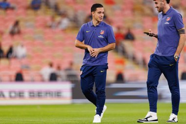 Giacomo Raspadori, Atletico de Madrid ve Real Madrid (Maciej Rogowski / Ball Raw Images) arasında oynanan İspanya Süper Kupası yarı final maçında görüldü.)