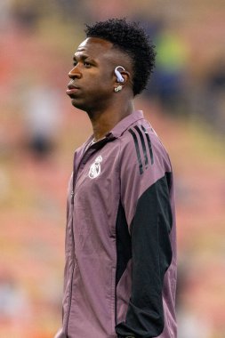 Vinicius Vini Jr, Atletico de Madrid ile Real Madrid (Maciej Rogowski / Ball Raw Images) arasında oynanan yarı final maçında görüldü.)