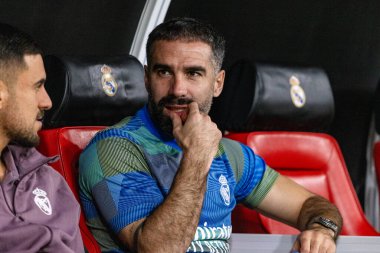 Dani Carvajal, Club Atletico de Madrid ile Real Madrid (Maciej Rogowski / Ball Raw Images) arasında oynanan yarı final maçında görüldü.)