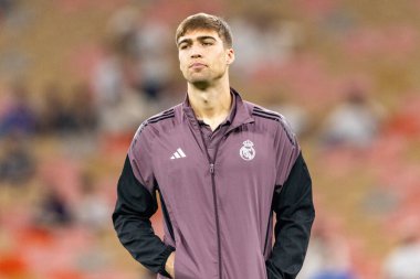 David Jimenez, Atletico de Madrid ve Real Madrid (Maciej Rogowski / Ball Raw Images) arasında oynanan İspanya Süper Kupası yarı final maçında görüldü.)