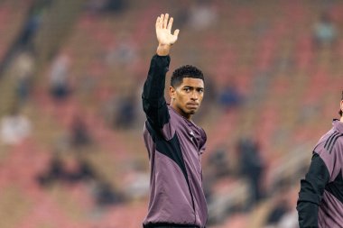 Jude Belingham Atletico de Madrid ve Real Madrid (Maciej Rogowski / Ball Raw Images) arasında oynanan İspanya Süper Kupası yarı final maçında görüldü.)