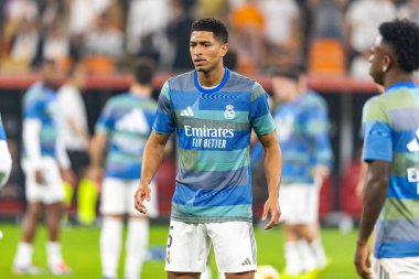 Jude Belingham Atletico de Madrid ve Real Madrid (Maciej Rogowski / Ball Raw Images) arasında oynanan İspanya Süper Kupası yarı final maçında görüldü.)