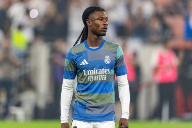 Eduardo Camavinga, Atletico de Madrid ve Real Madrid (Maciej Rogowski / Ball Raw Images) arasında oynanan yarı final maçında görüldü.)