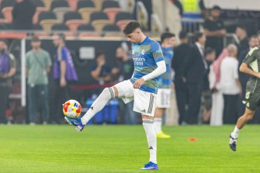Federico Valverde, Atletico de Madrid ve Real Madrid (Maciej Rogowski / Ball Raw Images) arasında oynanan İspanya Süper Kupası yarı final maçında görüldü.)