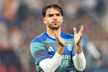 Raul Asencio, Atletico de Madrid ve Real Madrid (Maciej Rogowski / Ball Raw Images) arasında oynanan İspanya Süper Kupası yarı final maçında görüldü.)