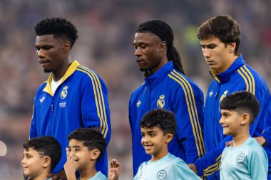 Eduardo Camavinga, Atletico de Madrid ve Real Madrid (Maciej Rogowski / Ball Raw Images) arasında oynanan yarı final maçında görüldü.)