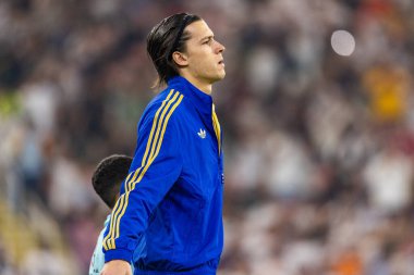 Alvaro Carreras, Atletico de Madrid ile Real Madrid (Maciej Rogowski / Ball Raw Images) arasında oynanan yarı final maçında görüldü.)