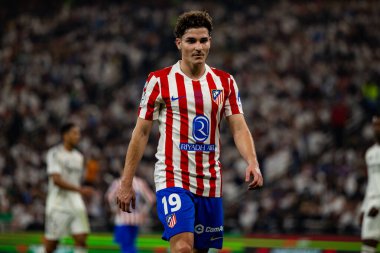 Julian Alvarez Atletico de Madrid ve Real Madrid (Maciej Rogowski / Ball Raw Images) arasında oynanan İspanya Süper Kupası yarı final maçında görüldü.)