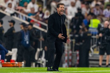 Diego Simeone, Atletico de Madrid ve Real Madrid (Maciej Rogowski / Ball Raw Images) arasında oynanan İspanya Süper Kupası yarı final maçında görüldü.)