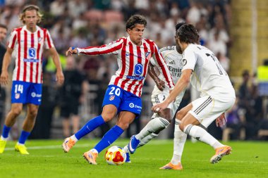 Guliano Simeone Atletico de Madrid ve Real Madrid (Maciej Rogowski / Ball Raw Images) arasında oynanan İspanya Süper Kupası yarı final maçında görüldü.)