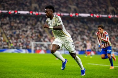 Vinicius Vini Jr, Atletico de Madrid ile Real Madrid (Maciej Rogowski / Ball Raw Images) arasında oynanan yarı final maçında görüldü.)