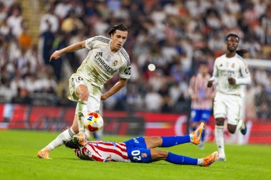 Alvaro Carreras, Atletico de Madrid ile Real Madrid (Maciej Rogowski / Ball Raw Images) arasında oynanan yarı final maçında görüldü.)