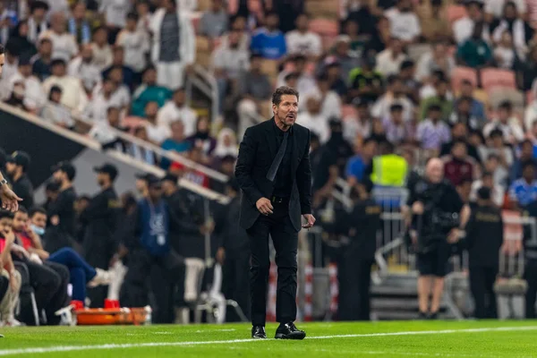 Diego Simeone, Atletico de Madrid ve Real Madrid (Maciej Rogowski / Ball Raw Images) arasında oynanan İspanya Süper Kupası yarı final maçında görüldü.)