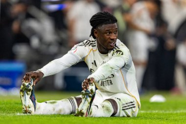 Eduardo Camavinga, Atletico de Madrid ve Real Madrid (Maciej Rogowski / Ball Raw Images) arasında oynanan yarı final maçında görüldü.)
