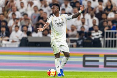 Vinicius Vini Jr, Atletico de Madrid ile Real Madrid (Maciej Rogowski / Ball Raw Images) arasında oynanan yarı final maçında görüldü.)