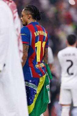 FC Barcelona ve Real Madrid (Maciej Rogowski / Ball Raw Images) takımları arasında oynanan İspanya Süper Kupa Finali sırasında Raphinha görüldü.)