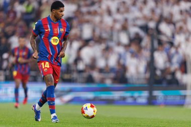 Marcus Rashford, FC Barcelona ve Real Madrid (Maciej Rogowski / Ball Raw Images) takımları arasında oynanan İspanya Süper Kupa Finali sırasında görüldü.)