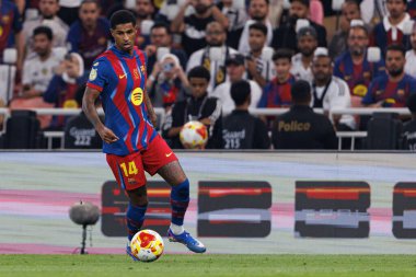 Marcus Rashford, FC Barcelona ve Real Madrid (Maciej Rogowski / Ball Raw Images) takımları arasında oynanan İspanya Süper Kupa Finali sırasında görüldü.)