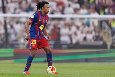 Jules Kounde İspanya Süper Kupası Finali sırasında FC Barcelona ve Real Madrid takımları arasında görüldü (Maciej Rogowski / Ball Raw Images)